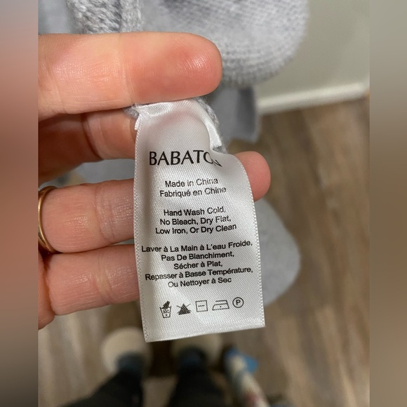 Babaton Grey Knit Cardigan 100% Italian Merino Wool XXS Aritzia - Picture 4 of 7